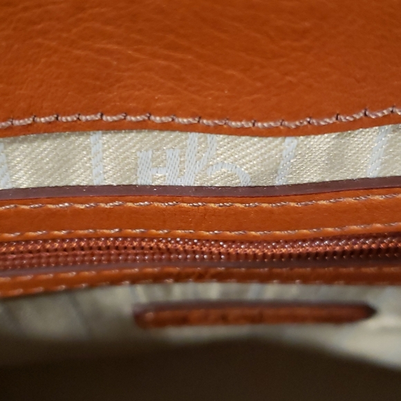 Cole Hahn Cognac Leather Handbag - Picture 4 of 6